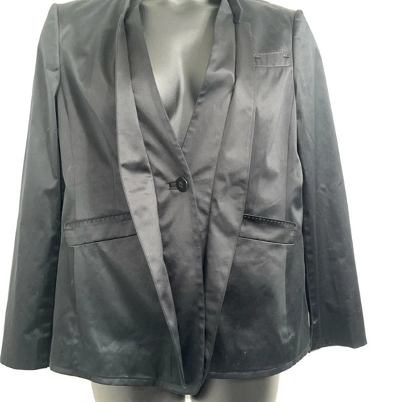 Max Azria Satin Blazer Size L - Picture 4 of 8